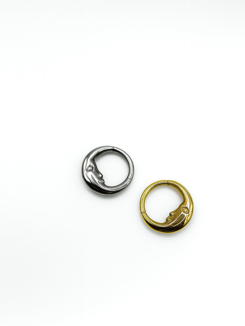 Hoop Moon 8mm- Titane *PRÉ-COMMANDE*