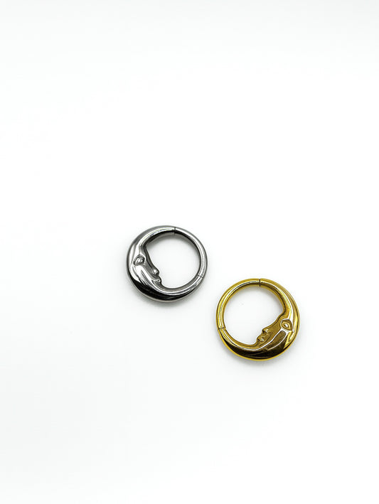 Hoop Moon 8mm- Titane *PRÉ-COMMANDE*